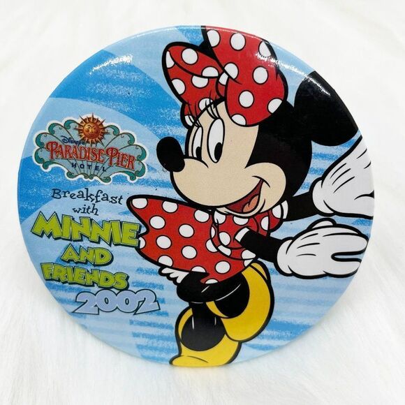 🔮 5/$25‎ Disney Paradise Pier Hotel Breakfast With Minnie & Friends 2002 Pin - Picture 1 of 3